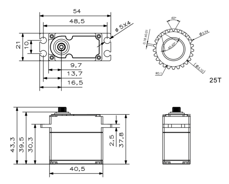 KST MS815 Contactless HV 20mm 69g