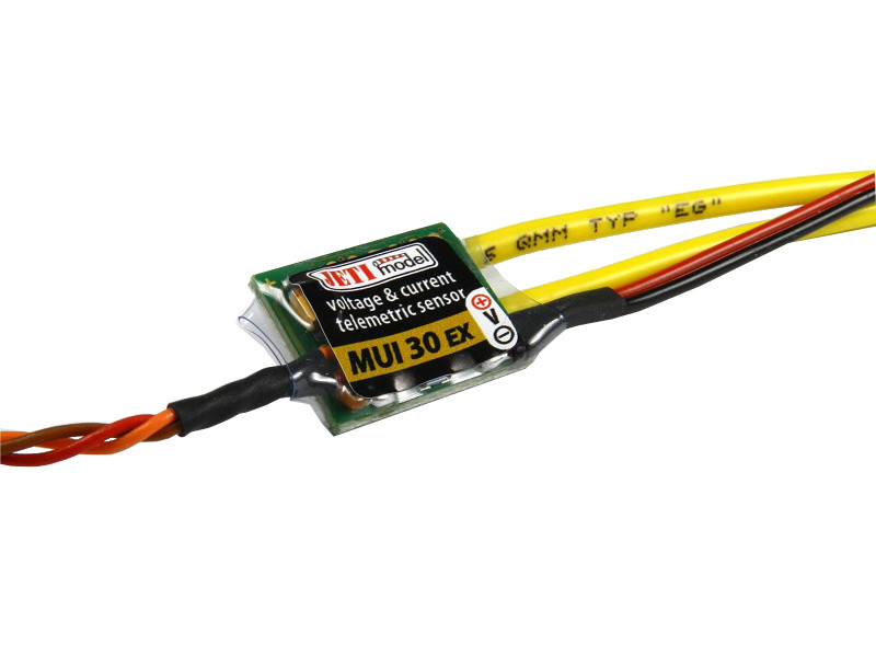 Jeti Telemetry Voltage &amp; Current Sensor MUI38 EX 30A