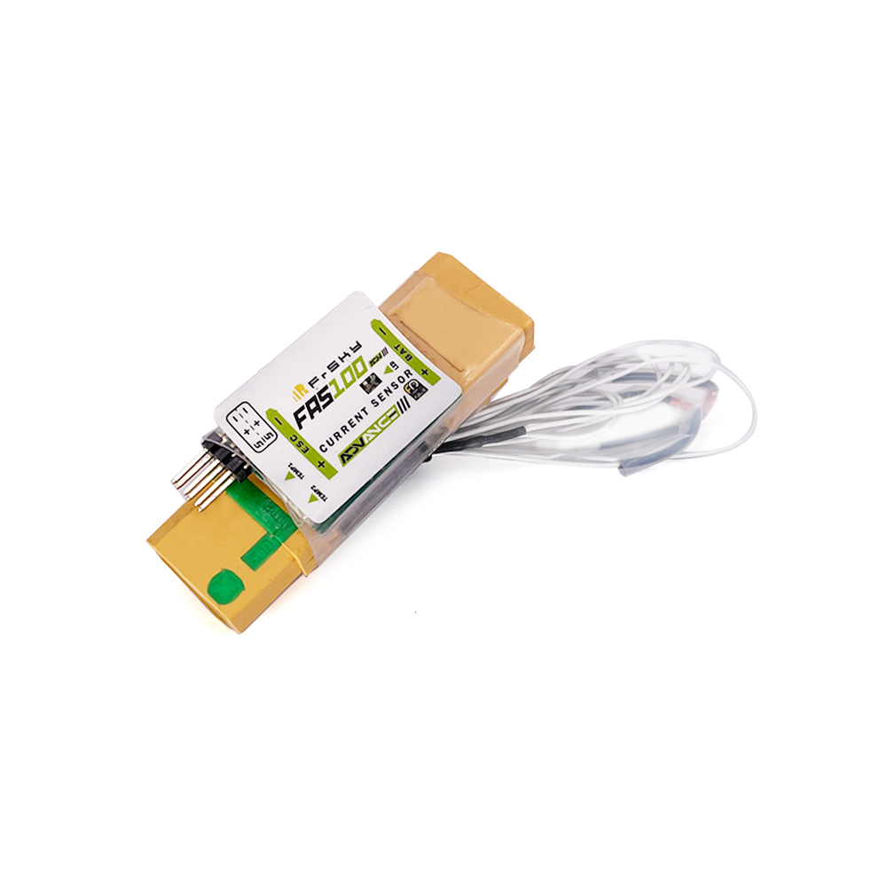 Sensor de Corriente &amp; Temperatura Frsky FAS100 ADV 100A (conector XT90) S.PORT / FBUS